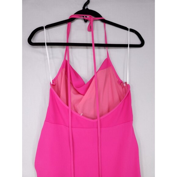 Revolve Amanda Uprichard Jasalina Maxi Dress Size Medium Hot Pink Sexy Party - Picture 5 of 16